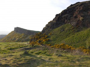 The bluffs are all that remain from an ancient volcano