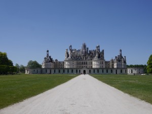 Chateau Chambord, largest in the Loire valley, has a central staircase and floor plan thought to be designed by Leonardo DaVinci