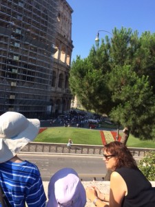 We met Liz across from the Colosseum